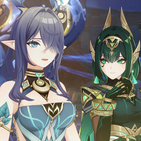 Lauma and Nefer from Genshin Impact